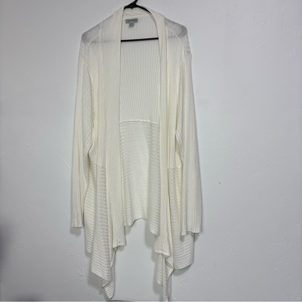 Catherines Plus Women's 3X Open Front Cardigan Sweater Flowy